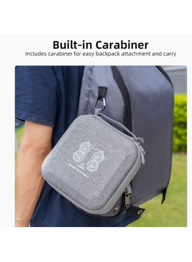 Portable Nylon Carrying Bag for DJI Neo 2 For RC-N3 Remote Control Storage Bag with Integrated Shock-absorbing Lining Anti-shock Drop-proof and Anti-compression - Image 2